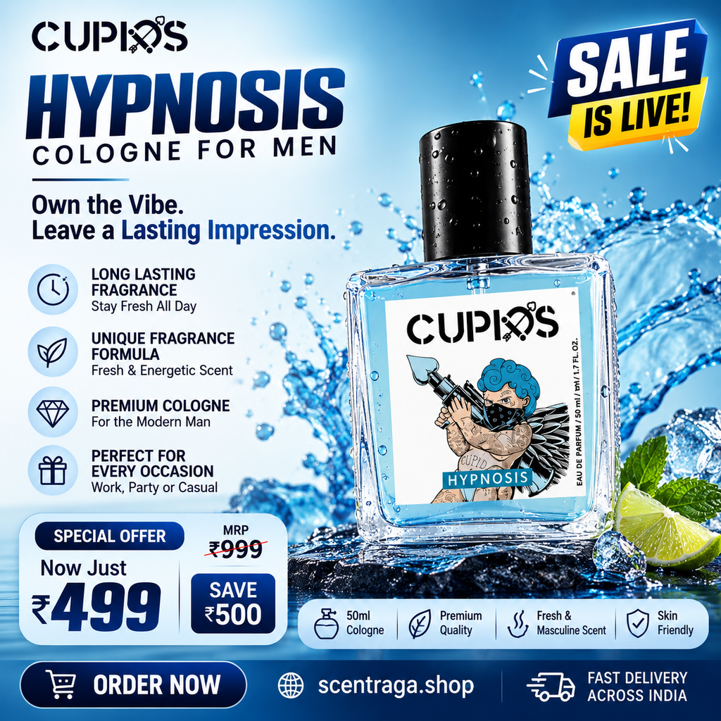 Cupid Fragrances Original Cologne for Men with Unique Fragrance Formula 50ml Perfume