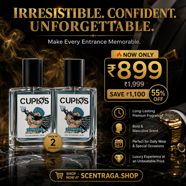 Cupid Fragrances Original Cologne for Men with Unique Fragrance Formula 50ml Perfume ( Pack Of 2 )